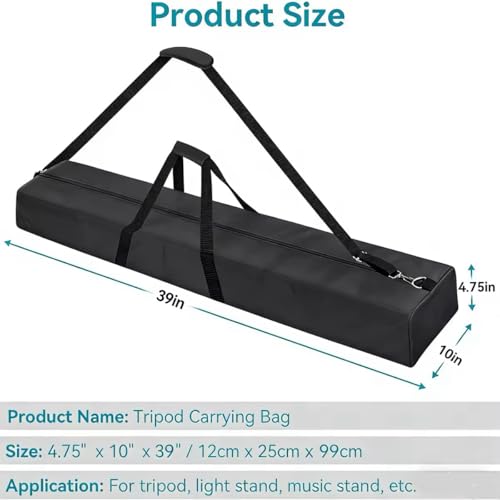 39" Long Tripod Carrying Bag for Speaker Light Mic/Microphone Stands - size: 39‘’