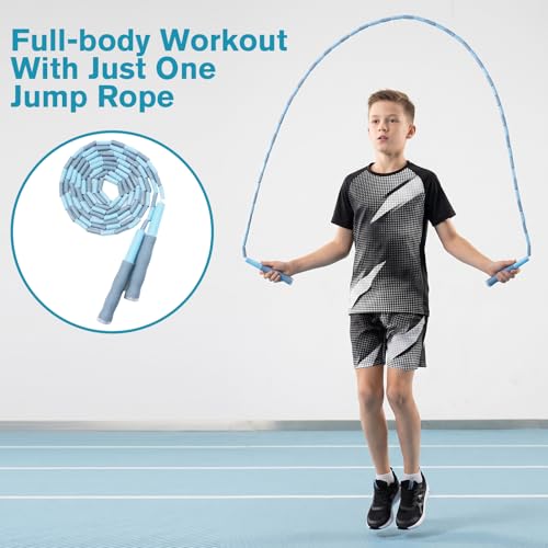 8 Pack Beaded Jump Rope for Kids