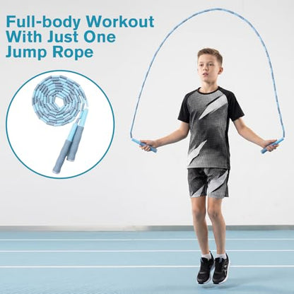 8 Pack Beaded Jump Rope for Kids