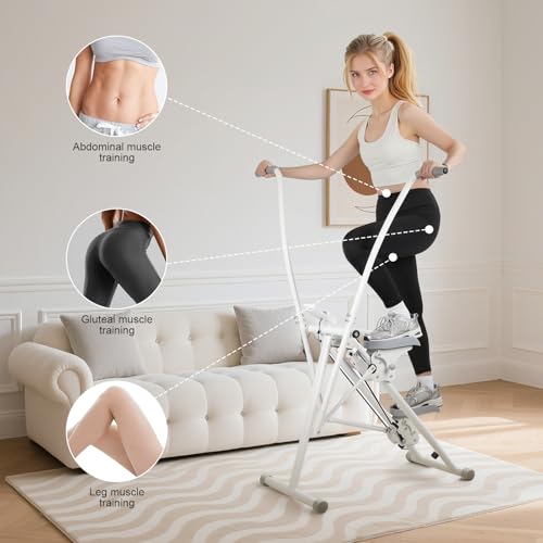 Stair Steppers with Resistance at Home Gym,Vertical Climber Cardio Exercise Machine,Full Body Workout Machine with Adjustable Handlebar & Pedals, 265lbs Load