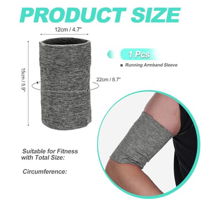 Cell Phone Armband Sleeve, Universal Sports Arm Band Sleeves Stretches to Fit All Phones Holder Linen Grey - Fitting for (Fitness ExerciseWorkout/Hiking/Jogging/Gym) - color: Linen Grey