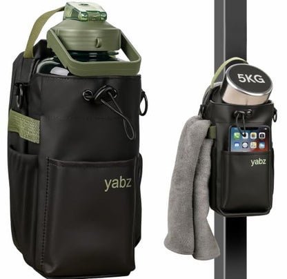 YABZ Magnetic Gym Bag - Water Bottle Holder Body Cross Bag for Men Women