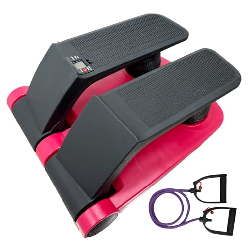 Air Climber Stepper with Resistance Bands, 5-Level Intensity