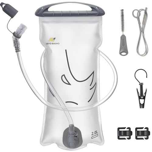 N NEVO RHINO Hydration Bladder 1.5L-3L Kit, Water Bladder for Running Vest - color: 2L-White
