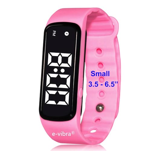 8 Alarm Vibrating Alarm Watch Medical Reminder Watch - with Timer and 8 Daily Alarms (Pink - Small) - color: Pink