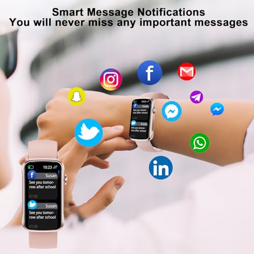 Smart Watch, 1.47" HD Smartwatch for Women Men with 24 Sport Modes, IP68 Waterproof Fitness Tracker with 24/7 Heart Rate/Sleep/SpO2 Monitor, Step Tracker, Pedometer, Activity Tracker for Android iOS