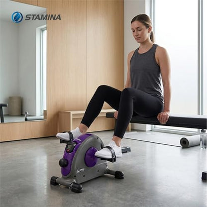 Stamina Exercise Bike with Smooth Pedal System - color: Purple