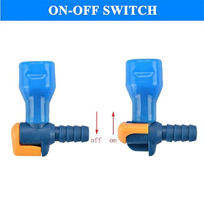 AXEN Bite Valve ON-Off Switch Tube Nozzle Replacement for Hydration Water Bladder - style: 90°