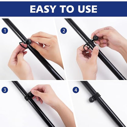 60 Pcs Bungee Cords with Balls, tarp tie Downs, 6 Inch Bungee Balls, Stretchable and Durable Bungee Cords Heavy Duty Outdoor, Tarp Straps for Camping, Tents, Cargo (Black)