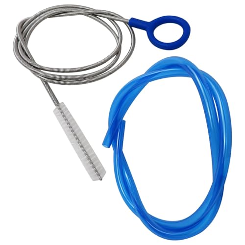 High Flow Replacement Tube (10mm OD/8mm ID, 20% More Water Per Sip) with Flexible Long Tube Cleaner Brush, Compatible for Hydration Bladders & All Major Reservoirs