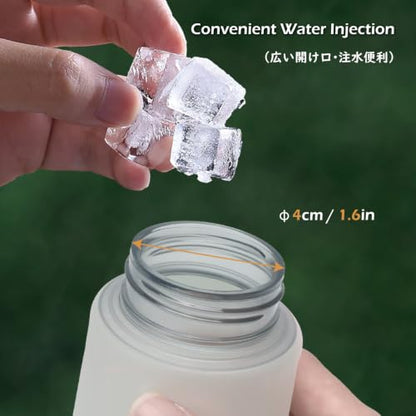 TRIWONDER Running Water Bottle Handheld Plastic Flask Hydration Vest Packs Waist Belt Replacement for Runners Marathon Cycling Hiking - color: 03 Soft Flasks - White - 250ml/8.45oz - 2 Packs