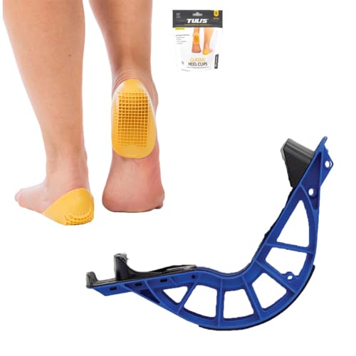ProStretch Plus Calf Stretcher & Tuli's Classic Heel Cups Bundle - Plantar Fasciitis & Heel Pain Relief
