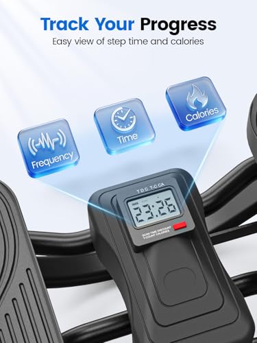 Yagud Rock Stepper Side to Side with Resistance Bands, Rocking Stepper