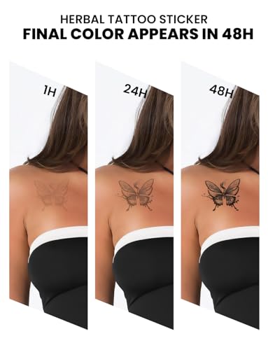 Semi Permanent Tattoo, Personalized Quotes Texts Design, Small - color: why not