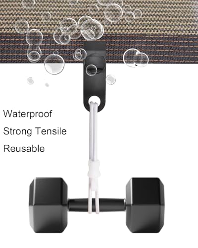 ABINLIN Small Bungee Cords with Hooks Heavy Duty 6 Inch 100 Pcs White - size: White 6 Inch 100Pcs, style: Bungee Hooks