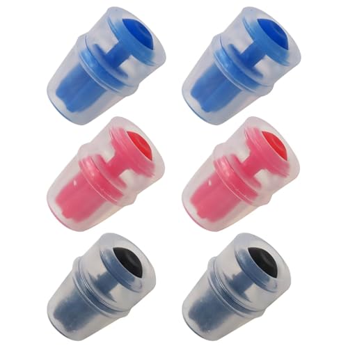 New 6-Pack Replacement Bite Valve Nozzles for Osprey/Nathan & Hydrapak Hydration Reservoirs - Lead-Free Silicone Sheaths by New