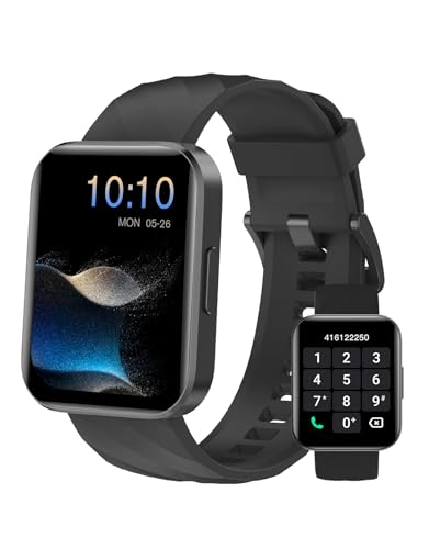 Smart Watch for Women Men, Answer/Make Calls, for iPhone/Android Black - color: Black