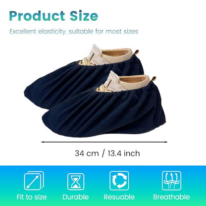 Slide Board Booties for Smooth Gliding (Reusable, Washable) Shoe Covers Compatible with All Fitness Hockey Slide Boards Slip Over Shoe Design - color: black