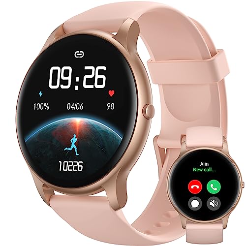 Parsonver Smart Watch for Women(Answer/Make Calls), Fitness Tracker Watch - color: Rose gold
