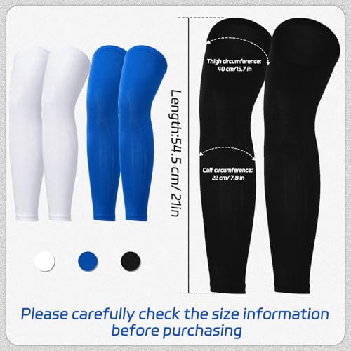 3 Pcs Leg Sleeves Compression - color: With Bule