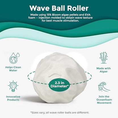 Oceanfoam Ball Roller - Lacrosse Ball Massage Ball Therapy (Pack of 5) - color: Pack of 5 (Mix)