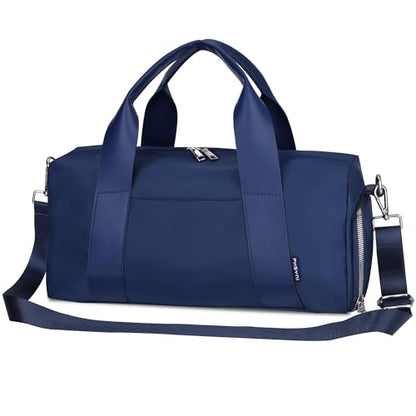 16" Gym Bag for Women,with Shoes Compartment and Waterproof Pocket(Navy) - color: Navy Blue, size: 16" Small Size