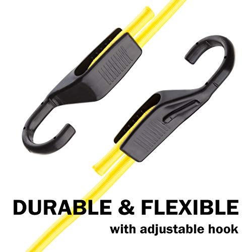 CARTMAN 18-Piece Adjustable Bungee Cord Assortment with Hooks - size: 18PCS/Adjustable Hook