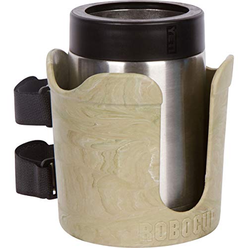 ROBOCUP Plus, (CAMO), Add-On Accessory XL Extension Cup Holder, Larger Drink Capacity, Perfect for Boats, Golf Carts, Walkers, Wheelchairs and Work. (Includes 1) - color: Camo