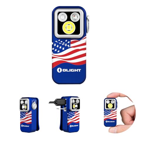 OLIGHT Oclip Pro S Pocket EDC Clip-on Flashlight, Stars Stripes - color: Stars & Stripes Edition