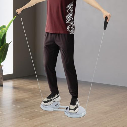 220 lbs Waist Twisting Machine, Ab Twister Board with LCD Counter Display & Resistance Bands, Adjustable Waist Twisting Disc for Slimming, Toning and Fitness, Core & Ab Workout Disc, Non-Slip, Gray
