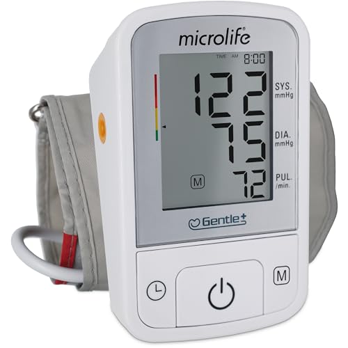 Microlife BPM2 Automatic Digital Upper Arm Blood Pressure Monitor, Wide-Range Cuff Fits Most (Medium – Large up to 16.5 in), Stores 60 Results