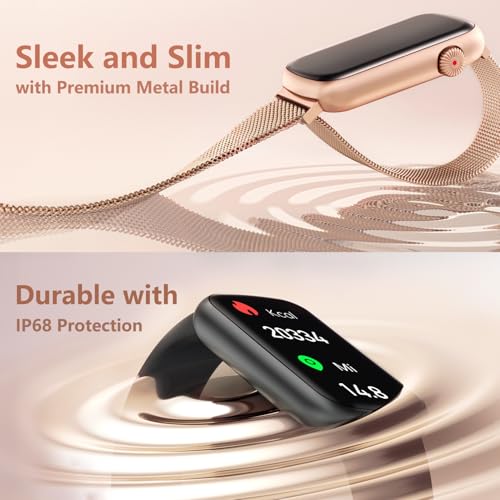 FITVII Slim Fitness Tracker with Blood Oxygen, Blood Pressure, 24/7 Heart Rate and Sleep Tracking, IP68 Waterproof Activity Trackers and Smart Watches with Step Tracker, Pedometer for Women Men - color: Black