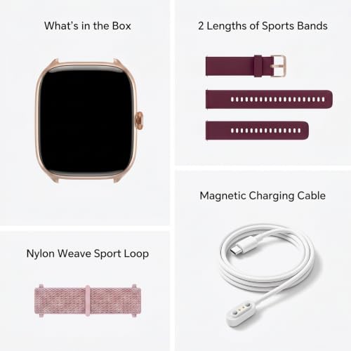 Smart Watches for Women Men[3 Bands], 1.75" HD AMOLED Fitness Tracker Watch - color: Purple