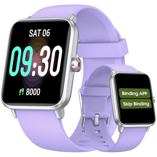 Pedometer Watch Senior Friendly No App No Phone Required, Fitness Tracker - color: Starlight Purple