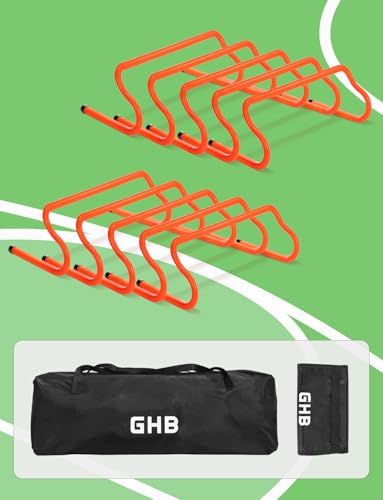 GHB Agility Hurdles 8" Speed Agility Training Hurdles - size: 10 Pack