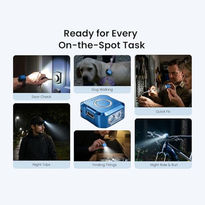 sofirn SE1 Mini Keychain Flashlight, 300LM Rechargeable EDC Light UV RGB - color: Blue-SE1
