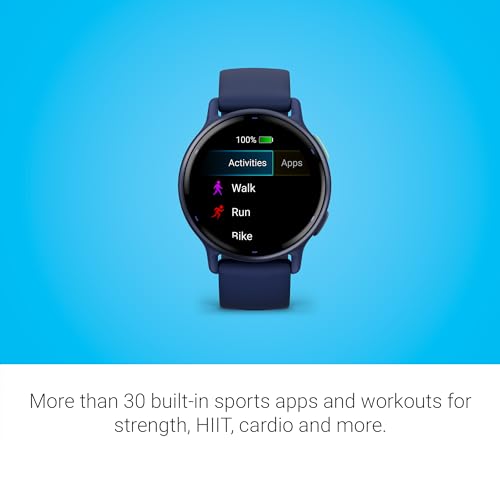 Garmin vívoactive® 5, Health & Fitness GPS Smartwatch, 42mm, Navy - color: Navy