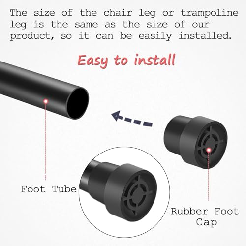 2 Pieces 1 Inch Replacement Mini Trampoline Leg Caps Tips
