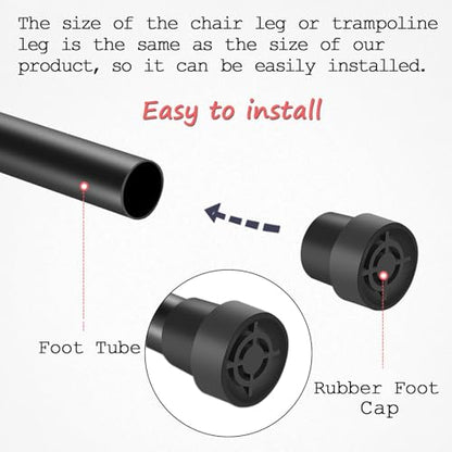 2 Pieces 1 Inch Replacement Mini Trampoline Leg Caps Tips