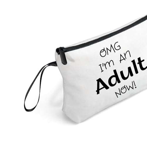 18th Birthday Gifts for Girls, Makeup Cosmetic Bag with Mirror - color: BJ028