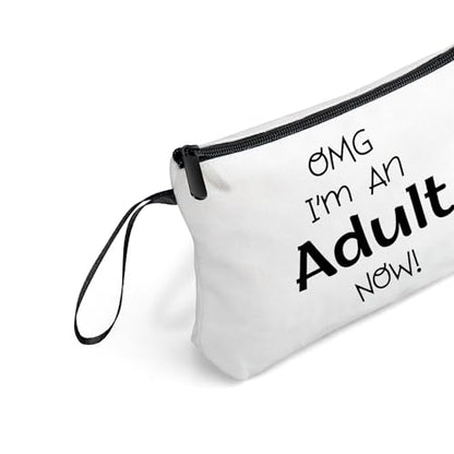 18th Birthday Gifts for Girls, Makeup Cosmetic Bag with Mirror - color: BJ028