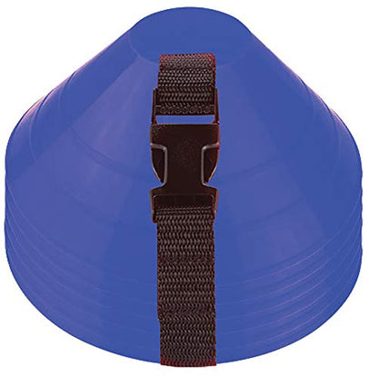 American Challenge Large Disc Cones, Soccer Cones for Sports, Set of 6 - color: Royal