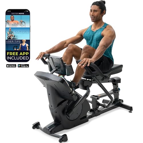 Teeter Power10 Rower with 2-Way Magnetic Resistance Elliptical Motion - Indoor Rowing Machine w/HRM Connectivity, Teeter Move App - Free Classes & Coaching - style: Power10 Max