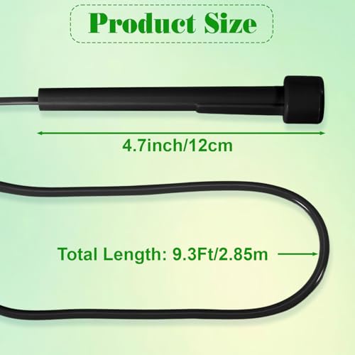 10 Pcs Jump Ropes, Adjustable Jumping Ropes, Black