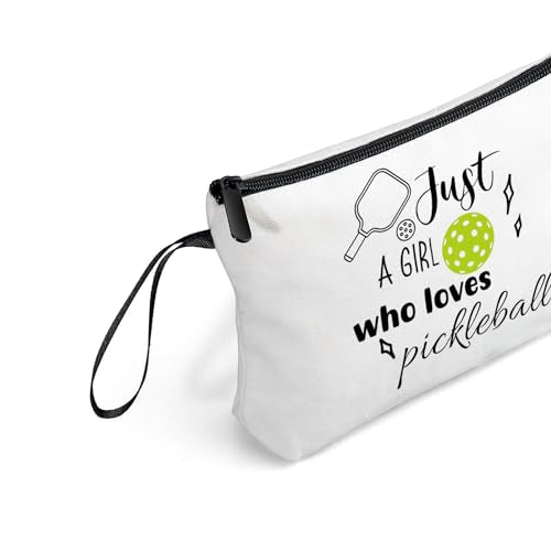 Pickleball Gifts for Women Teen Girl Daughter, Cosmetic Makeup Bag - color: pickleball46