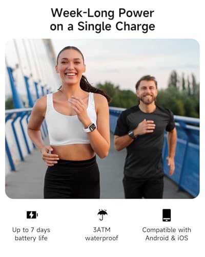 Woneligo Smart Watch for Women, Answer/Make Calls, Alexa Built-in, 1.85" Touch Screen Fitness Tracker for Android & iPhone, Heart Rate/Sleep/SpO2 Monitor Smartwatch, Waterproof (White) - color: White