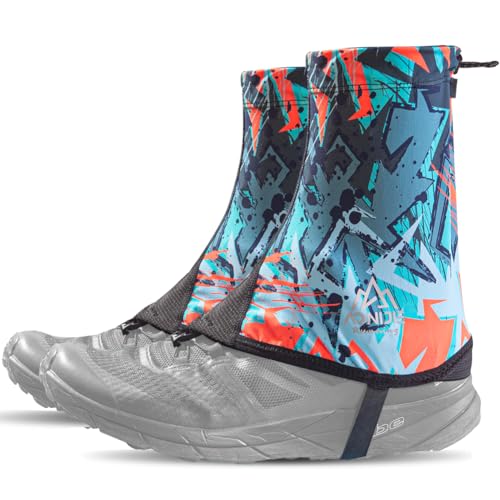 Trail Gaiters Low Shoes Gators for Hiking Boots Breathable Boots Gators for Running - color: Red, size: X-Large
