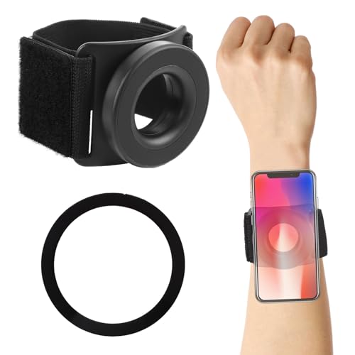 Magnetic Running Phone Holder for iPhone, 360° Rotatable Armband Cell Phone Holder Strong Adaptability Wrist Phone Compatible with 12 13 14 15 16 Pro Max Plus Mini