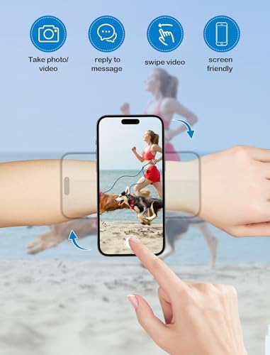Running Phone Holder for iPhone [360° Rotatable & Upgrade Anti-Drop] Magnetic Wrist Phone Holder, Magsafe Armband Compatible with iPhone 16 Pro and Android - Purple - color: Purple