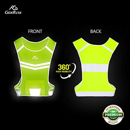 Reflective Running Vest Gear Cycling Motorcycle Reflective Vest,High Visibility Night Running Safety Vest - size: XX-Large